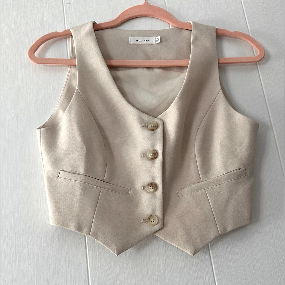 Beige vest, size XS